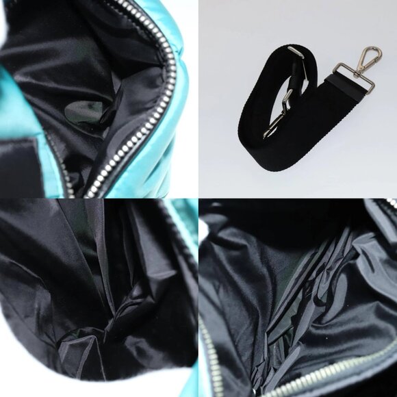 PRADA Hand Bag Nylon 2way Turquoise Blue Auth 111354V - Picture 13 of 14